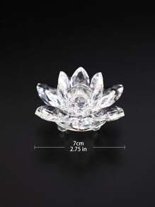 1 件莲花形桌面装饰，适合家居装饰、卧室最佳礼物 - 無色 - 查看 4