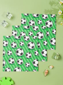 24pcs Soccer Print Disposable Napkin,Christmas - Multicolor - View 4