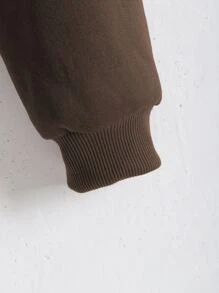 INAWLY Sudadera corta con capucha con cremallera, hombros caídos, cordón ajustable y forro térmico, tops de manga larga