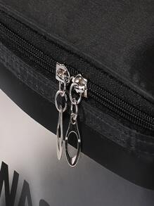 1 túi đựng đồ vệ sinh cá nhân du lịch trong suốt - màu đen - Xem 4