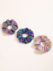 3pcs Ombre Holographic Scrunchie - Multicolor - View 2