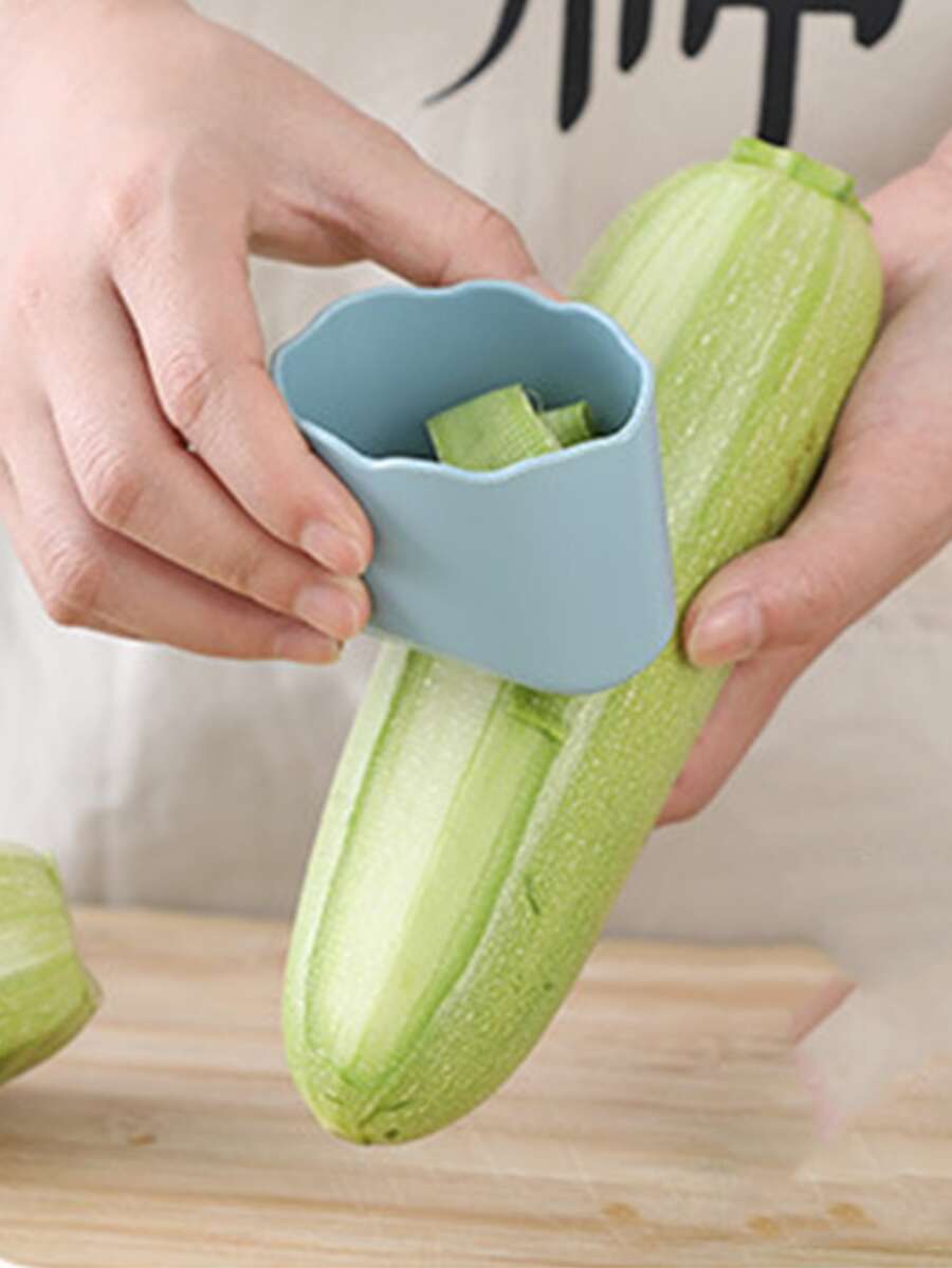 1pc, Peeler, Vegetable Peeler, Paring Knife For Vegetable And Fruit, Cucumber Peeler, Multifunctional Kitchen Fruit Planner, Squeegee Peeler Peeler, Kitchen Accessories - Blue - View 1