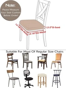 1入組花卉圖案彈力椅座套