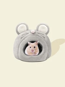 Rat Shaped Small Pet Bed - Beige - View 1