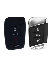 Car Key Case Compatible With Volkswagen Arteon - Black - View 2