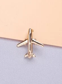 飛機設計胸針 - 金黃色 - 查看 9
