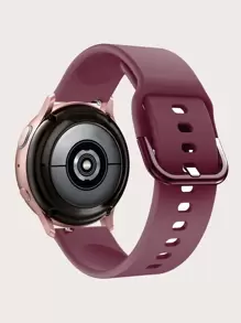 通用矽膠智能手錶帶 - 酒紅色 - 查看 3