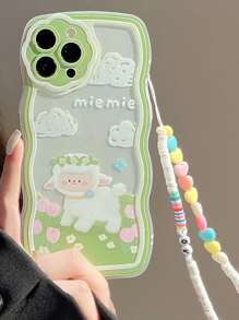 Funda para móvil de oveja de dibujos animados con tira cuenta - Multicolor - Ver 5