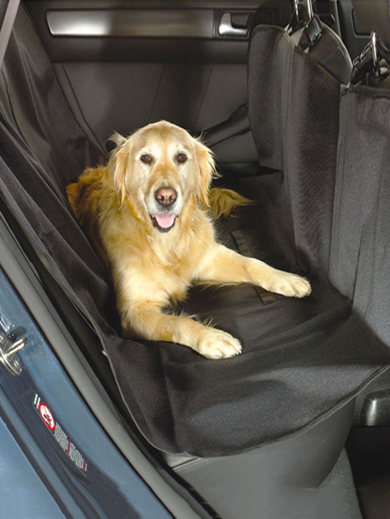 1 pieza Almohadilla unicolor de mascota con vehículo asiento - Negro - Ver 1