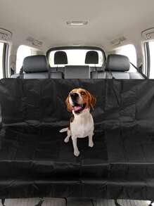 1 pieza Almohadilla unicolor de mascota con vehículo asiento - Negro - Ver 2