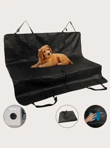1 pieza Almohadilla unicolor de mascota con vehículo asiento - Negro - Ver 6