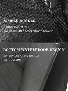 1 pieza Almohadilla unicolor de mascota con vehículo asiento - Negro - Ver 7