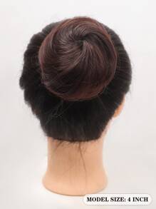 Claw Clip Synthetic Hair Bun - Dark Brown - View 2
