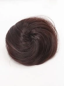 Claw Clip Synthetic Hair Bun - Dark Brown - View 5