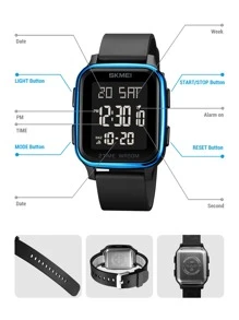 Skmei 男士方形電子錶