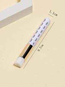 Clean Nose Brush 1pc Hand-Mounted To Blackhead Clean Face Brush Nose Brush For Acne, Soft Hair Clean Brush - White - View 3