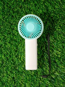 AOYI Ventilador portátil mini (LED) + cable de datos - Azul - Ver 3