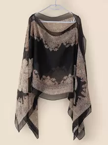 1pc Graphic Shawl