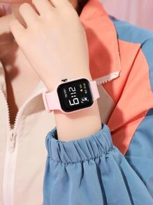 Water Resistant Astronaut Pattern Square Electronic Watch