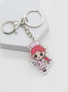 Llavero con dibujos animados enfermera accesorio - Multicolor - Ver 2