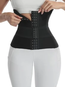 Hook-and-loop Fastener Shapewear - Black - View 4