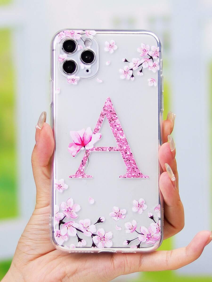 春季苹果字母图形手机壳 兼容 iPhone 15/15Pro/15Plus/15Promax - 彩色 - 查看 1