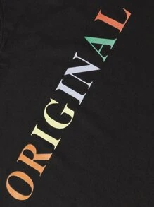 Plus Letter Graphic Tee - Black - View 3