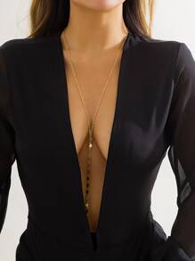 Vòng cổ quyến rũ tua sao - Vàng - Xem 1