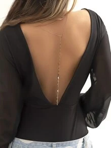 Vòng cổ quyến rũ tua sao - Vàng - Xem 2