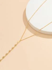 Vòng cổ quyến rũ tua sao - Vàng - Xem 3