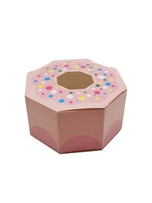 10 piezas Caja de embalaje dónut - Multicolor - Ver 2