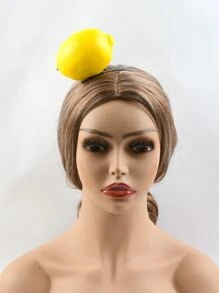 檸檬裝飾立體髮箍 - 黃色 - 查看 5