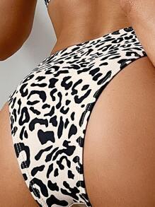 夏季豹纹环链比基尼泳裤 - 彩色 - 查看 2