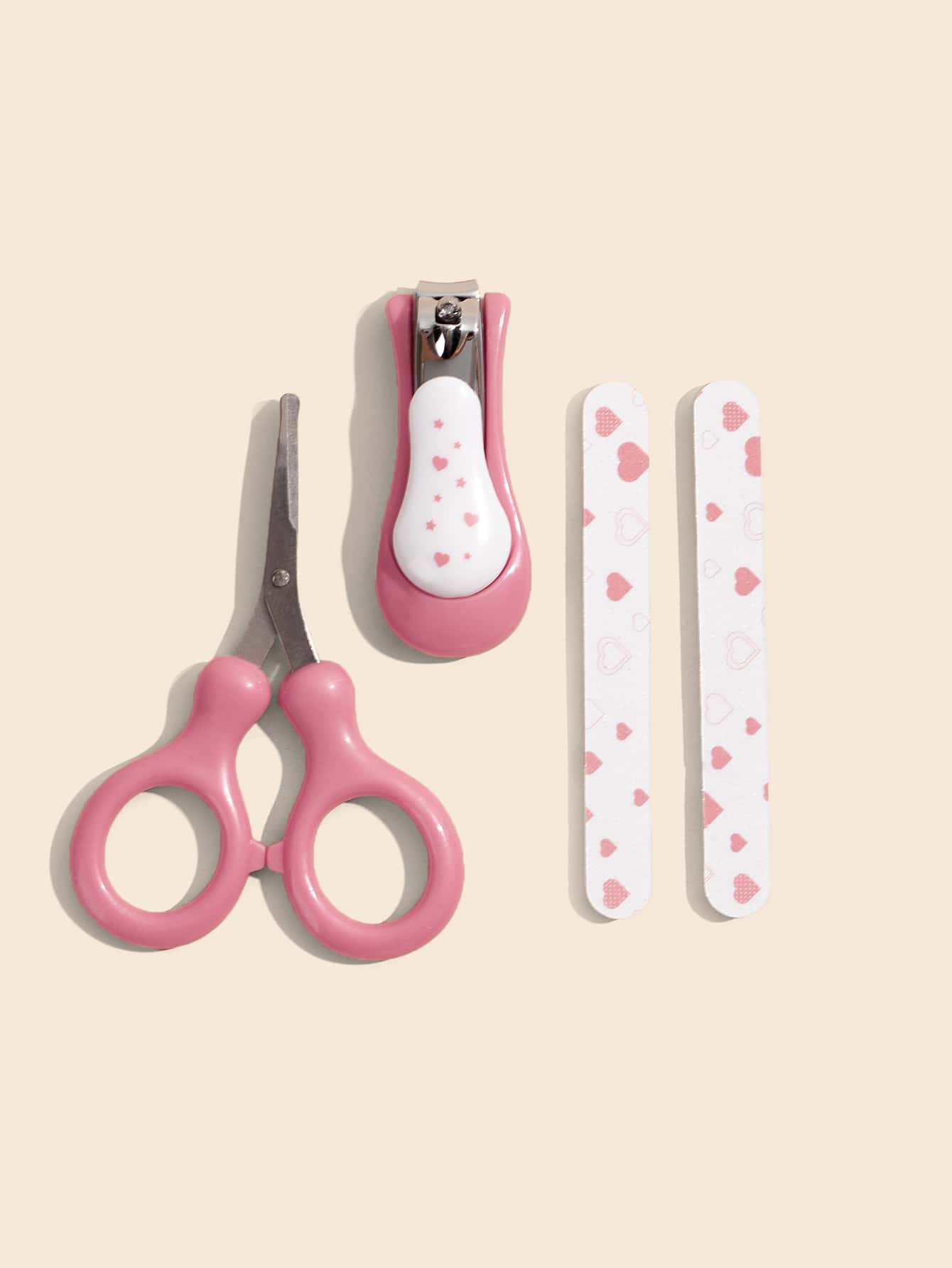 Bebé 4 piezas Conjunto uña - Rosa - Ver 1