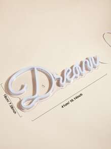 1 pieza en forma de letra neón moderno PVC Letrero de neón LED para casa Decoración - Azul - Ver 5