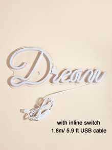 1 pieza en forma de letra neón moderno PVC Letrero de neón LED para casa Decoración - Azul - Ver 6