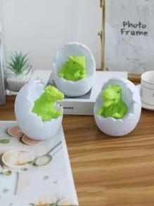 1pc Dinosaur Egg Shaped Night Light - Yellow - View 6