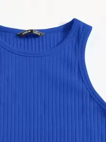 SHEIN Essnce 大碼條紋針織背心連衣裙