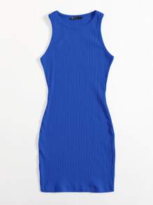 SHEIN Essnce 大碼條紋針織背心連衣裙