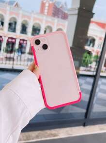Funda de celular transparente de color combinado marco en contraste - Multicolor - Ver 3