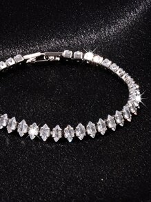 Cubic Zirconia Decor Bracelet