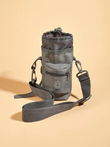 1pc Plain Pet Treat Pouch - Grey - View 3