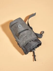 1pc Plain Pet Treat Pouch - Grey - View 4