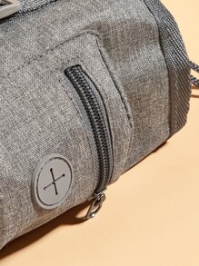 1pc Plain Pet Treat Pouch - Grey - View 5