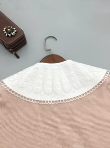 Cổ áo Dickey thêu - trắng - Xem 2