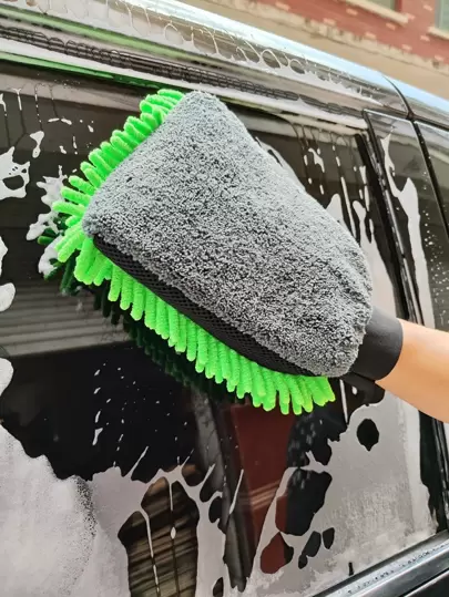 1pc Snow-Proof Waterproof Car Washing Glove, Color Random