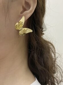 Bông tai đinh tán bướm - Vàng - Xem 2