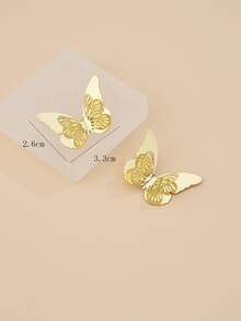 Bông tai đinh tán bướm - Vàng - Xem 3