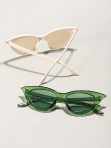 兩雙貓眼墨鏡 - 彩色 - 查看 2