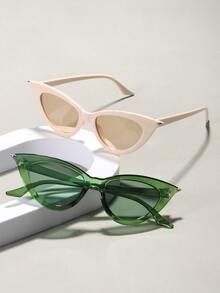 兩雙貓眼墨鏡 - 彩色 - 查看 3